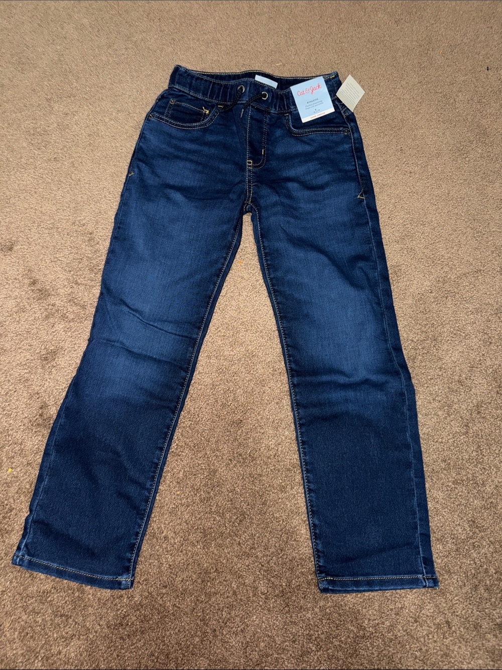 NWT Cat & Jack Boy’s  Dark Blue Straight-Leg Jeans